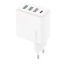 Dudao szybka ładowarka sieciowa 3x USB / USB Typ C PD QC3.0 20W biały (A5H)