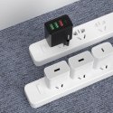 Dudao szybka ładowarka sieciowa 3x USB / USB Typ C PD QC3.0 20W biały (A5H)