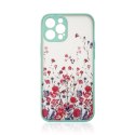 Design Case etui do iPhone 13 pokrowiec w kwiaty niebieski