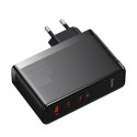 Baseus GaN5 Pro szybka ładowarka 2xUSB-C+USB 140W EU czarna (CCGP100201)