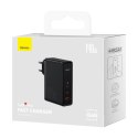 Baseus GaN5 Pro szybka ładowarka 2xUSB-C+USB 140W EU czarna (CCGP100201)