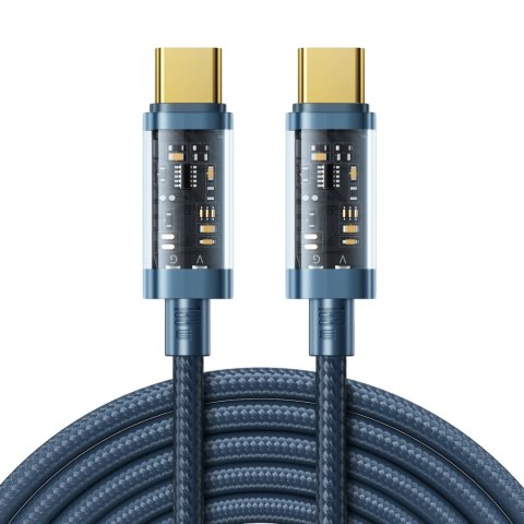 Kabel Joyroom S-CC100A20 USB-C / USB-C PD 100W 2m - niebieski