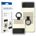 Etui Whitestone Clear Case Ring na Samsung Galaxy Z Flip 4 - beżowe