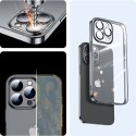 Joyroom 14Q Case etui do iPhone 14 Pro obudowa pokrowiec z metaliczną ramką czarny (JR-14Q2-black)