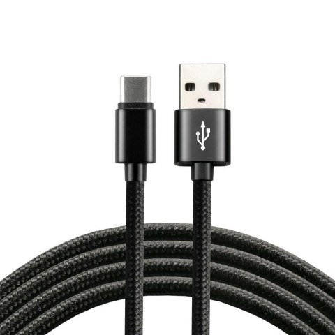 Everactive Kabel USB - USB-C everActive CBB-2CB 2m z obsługą szybkiego ładowania do 3A czarny