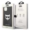 Etui Karl Lagerfeld Saffiano Choupette Head Patch na iPhone 14 Plus - czarne