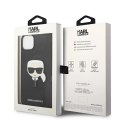 Etui Karl Lagerfeld Saffiano Karl's Head Patch na iPhone 14 Plus - czarne