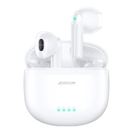 Joyroom słuchawki TWS bezprzewodowe ENC wodoodporne IPX4 Bluetooth 5.3 biały (JR-TL11)