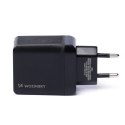 Wozinsky sieciowa ładowarka USB z 2 portami (USB, USB C) 20 W czarna