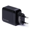 Wozinsky sieciowa ładowarka USB z 2 portami (USB, USB C) 20 W czarna