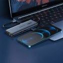 Choetech HUB wielofunkcyjny z wyświetlaczem 12w1 USB-C do 1xUSB-C/4xUSB-A/2xHDMI/1xVGA/1xAUX/czytnik kart pamięci szary (HUB-M26