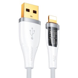 Kabel Joyroom Star-Cloud Series A3 USB-A / Lightning 2.4A 1.2m z inteligentnym wyłącznikiem - biały