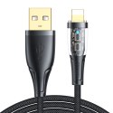 Kabel Joyroom Star-Cloud Series A3 USB-A / Lightning 2.4A 1.2m z inteligentnym wyłącznikiem - czarny