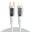 Kabel Joyroom Star-Cloud Series A3 USB-C / Lightning 20W 1.2m z inteligentnym wyłącznikiem - biały