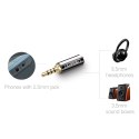 Ugreen adapter audio jack 2.5mm męski do jack 3.5mm żeński czarny (20501)