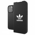 Etui Adidas OR Booklet Case BASIC na iPhone 13 Pro / iPhone 13 - czarno-białe