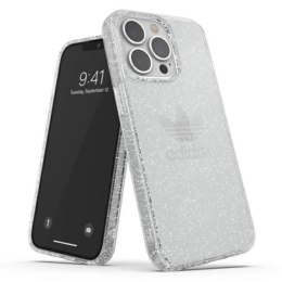 Etui Adidas OR Protective Clear Case Glitter na iPhone 13 Pro / iPhone 13 - przezroczysto-srebrne