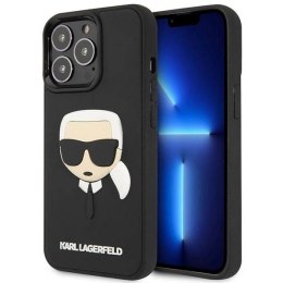 Etui Karl Lagerfeld 3D Rubber Karl's Head na iPhone 14 Pro - czarne