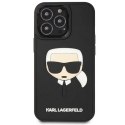 Etui Karl Lagerfeld 3D Rubber Karl's Head na iPhone 14 Pro - czarne