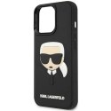 Etui Karl Lagerfeld 3D Rubber Karl's Head na iPhone 14 Pro - czarne