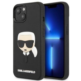 Etui Karl Lagerfeld 3D Rubber Karl's Head na iPhone 14 - czarne