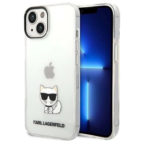 Etui Karl Lagerfeld Choupette Body na iPhone 14 Plus - przezroczyste