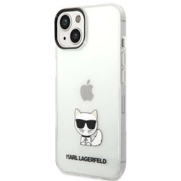 Etui Karl Lagerfeld Choupette Body na iPhone 14 Plus - przezroczyste