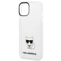 Etui Karl Lagerfeld Choupette Body na iPhone 14 Plus - przezroczyste