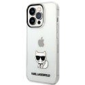 Etui Karl Lagerfeld Choupette Body na iPhone 14 Pro Max - przezroczyste