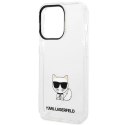 Etui Karl Lagerfeld Choupette Body na iPhone 14 Pro Max - przezroczyste