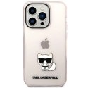 Etui Karl Lagerfeld Choupette Body na iPhone 14 Pro Max - różowo-przezroczyste