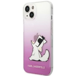 Etui Karl Lagerfeld Choupette Fun na iPhone 14 Plus - różowe