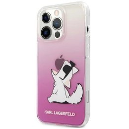 Etui Karl Lagerfeld Choupette Fun na iPhone 14 Pro Max - różowe