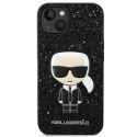 Etui Karl Lagerfeld Glitter Flakes Ikonik na iPhone 14 Plus - czarne