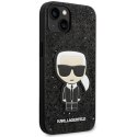 Etui Karl Lagerfeld Glitter Flakes Ikonik na iPhone 14 Plus - czarne