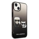 Etui Karl Lagerfeld Gradient Ikonik Karl&Choupette na iPhone 14 Plus - czarne