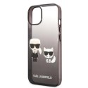 Etui Karl Lagerfeld Gradient Ikonik Karl&Choupette na iPhone 14 Plus - czarne