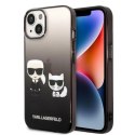 Etui Karl Lagerfeld Gradient Ikonik Karl&Choupette na iPhone 14 - czarne