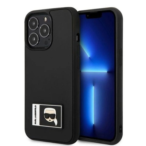 Etui Karl Lagerfeld Ikonik Patch na iPhone 13 Pro Max - czarne