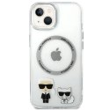 Etui Karl Lagerfeld Karl&Choupette Aluminium MagSafe na iPhone 14 Plus - przezroczyste