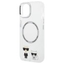 Etui Karl Lagerfeld Karl&Choupette Aluminium MagSafe na iPhone 14 Plus - przezroczyste