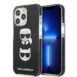 Etui Karl Lagerfeld Karl&Choupette Head na iPhone 13 Pro Max - czarne