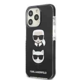 Etui Karl Lagerfeld Karl&Choupette Head na iPhone 13 Pro Max - czarne