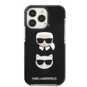 Etui Karl Lagerfeld Karl&Choupette Head na iPhone 13 Pro Max - czarne