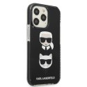 Etui Karl Lagerfeld Karl&Choupette Head na iPhone 13 Pro Max - czarne