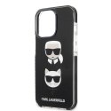 Etui Karl Lagerfeld Karl&Choupette Head na iPhone 13 Pro Max - czarne