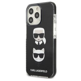 Etui Karl Lagerfeld Karl&Choupette Head na iPhone 13 Pro / iPhone 13 - czarne