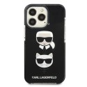 Etui Karl Lagerfeld Karl&Choupette Head na iPhone 13 Pro / iPhone 13 - czarne