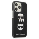 Etui Karl Lagerfeld Karl&Choupette Head na iPhone 13 Pro / iPhone 13 - czarne