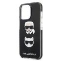 Etui Karl Lagerfeld Karl&Choupette Head na iPhone 13 Pro / iPhone 13 - czarne